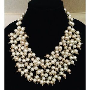 Necklace bauble pearl bead multi strand